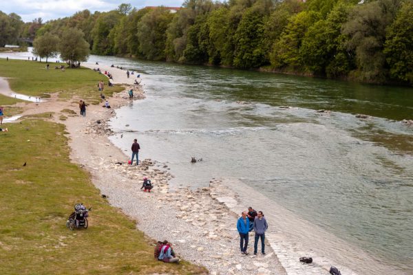 Munich - at the Isar riverbank